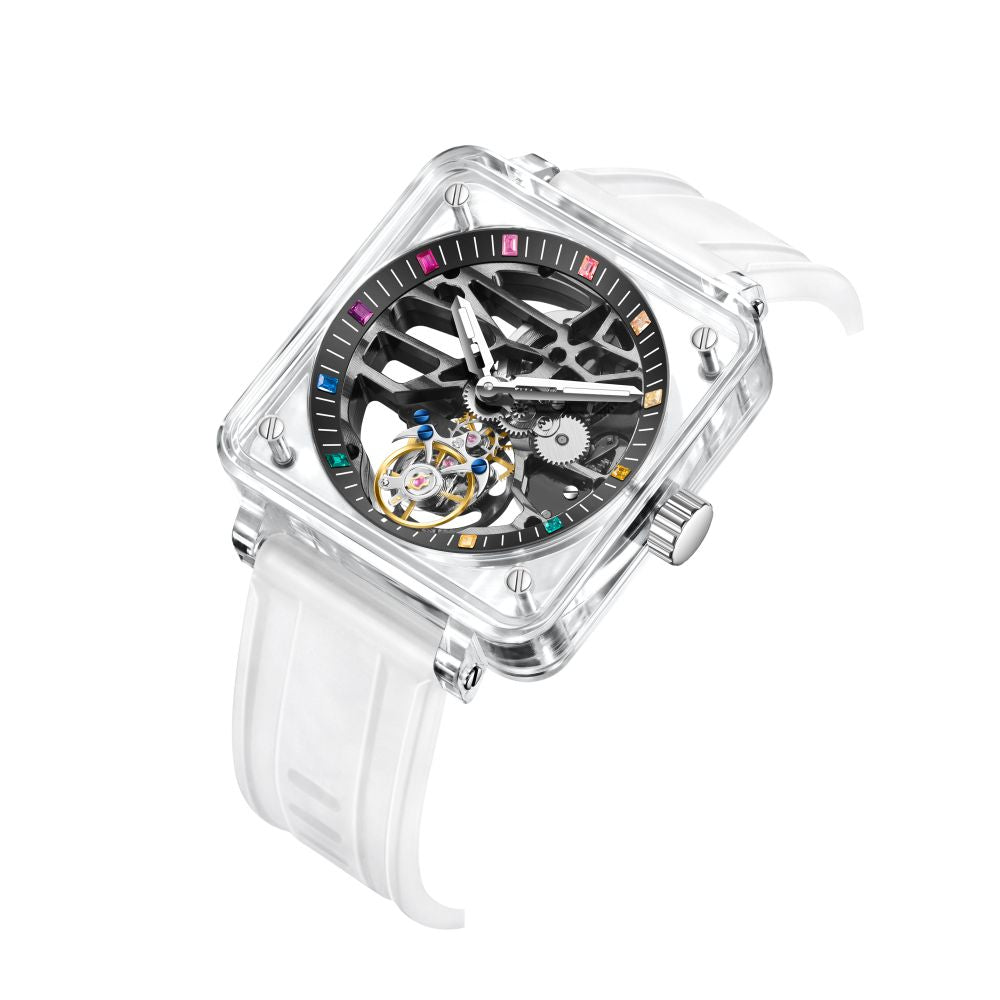 AESOP機械式腕時計 トゥールビヨンシリーズ-7058G-A/クリスタルスカイ
