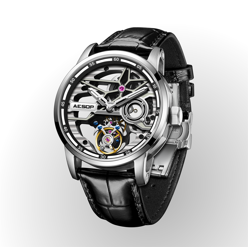 AESOP機械式腕時計 トゥールビヨンシリーズ-7053/アカシックメン