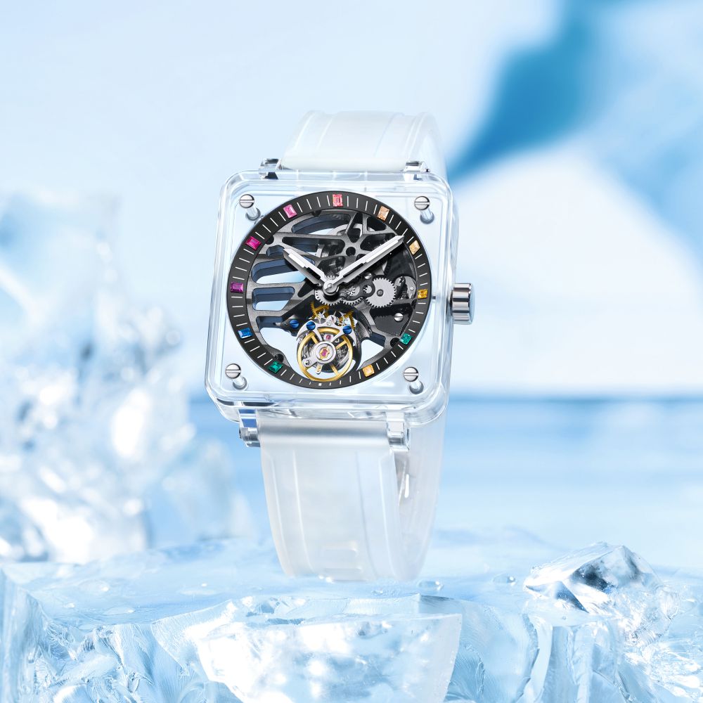 AESOP機械式腕時計 トゥールビヨンシリーズ-7058G-A/クリスタルスカイ